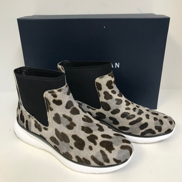 Cole Haan 3.Zerogrand Chelsea Boot Ocelot Haircalf - Picture 1 of 6
